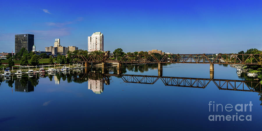 Augusta GA Savannah River Panorama Photograph by Sanjeev Singhal