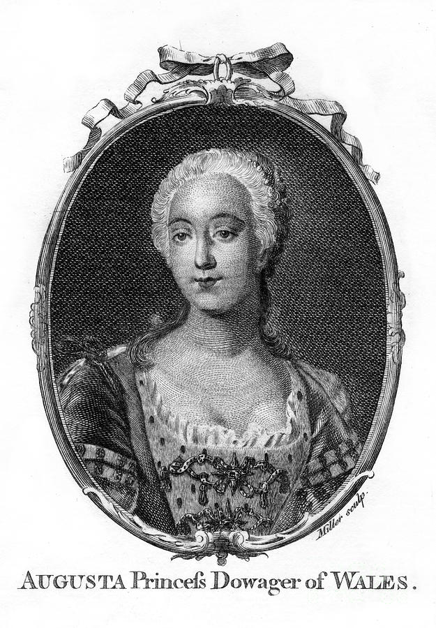 Augusta, Princess Of Wales Drawing by Print Collector