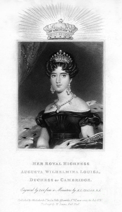 Augusta Wilhelmina Louise, Duchess Drawing by Print Collector