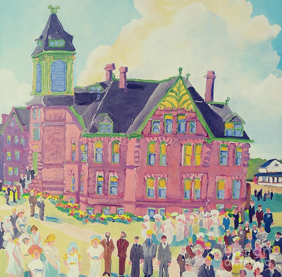 Augustana/Lutheran Normal School Painting by Rodger Ellingson