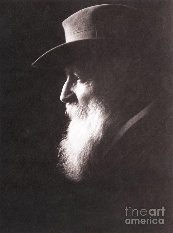 Auguste Rodin Photograph - Auguste Rodin Portrait by French School