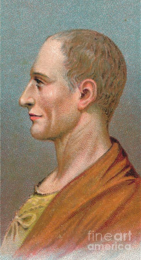Augustus Caesar - Gaius Julius Caesar Drawing by Print Collector