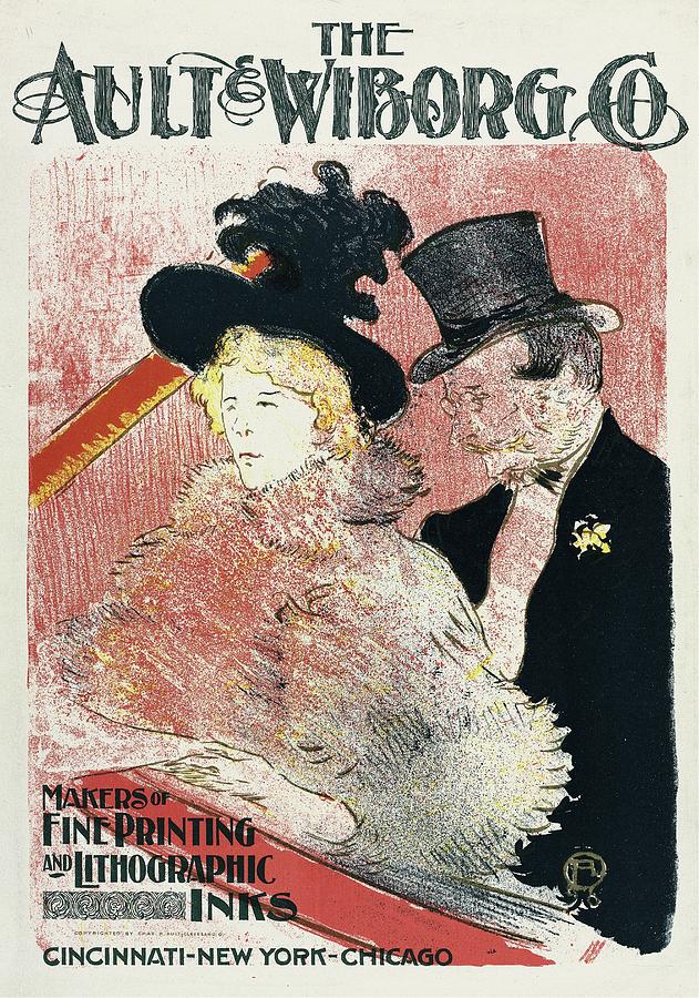 Ault And Wiborg, Ad. 105 Painting by Henri De Toulouse-lautrec Ault And Wiborg, Ad. 105 Painting by Henri De Toulouse-lautrec