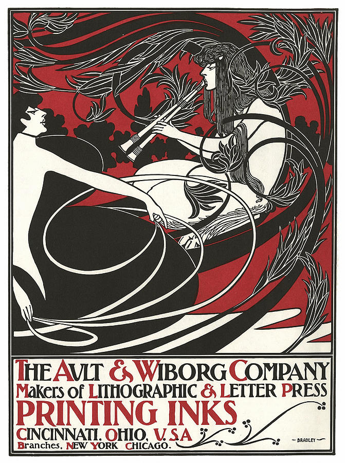 Ault & Wiborg Company Painting by Will Bradley