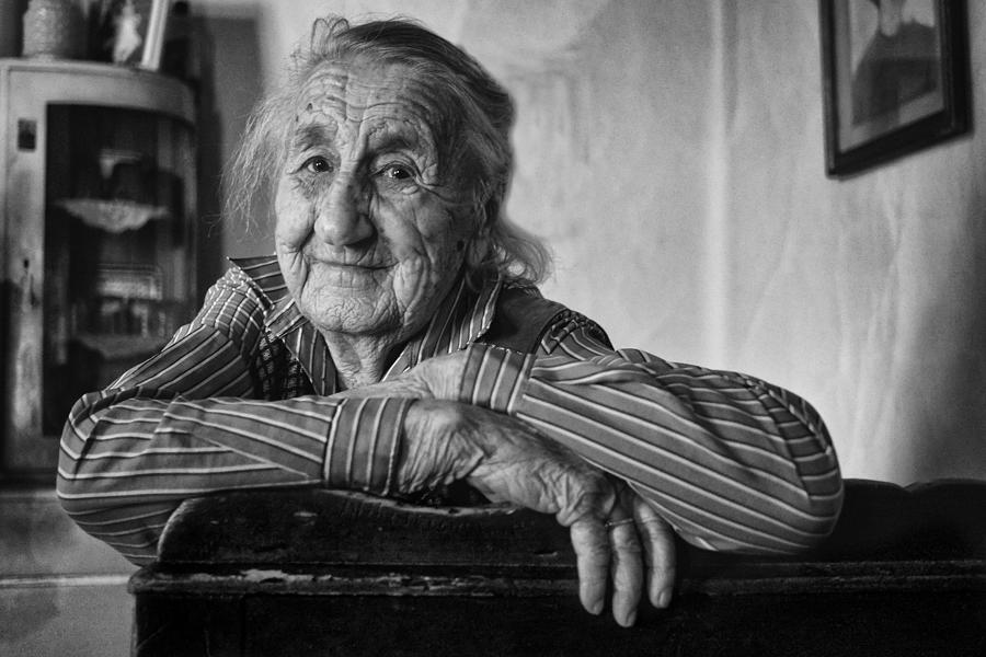 Portrait Photograph - Aunt Iren by Zoran Toldi
