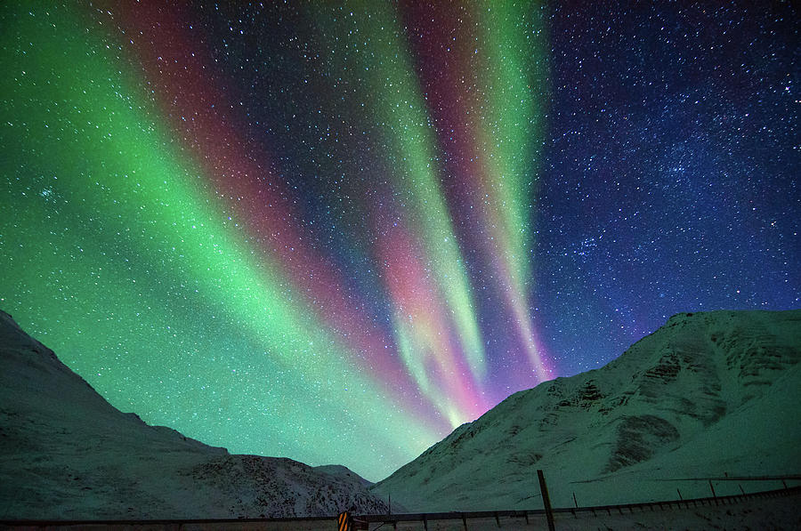 Aurora Above Alaskan Mountains Photograph by Noppawat Tom Charoensinphon