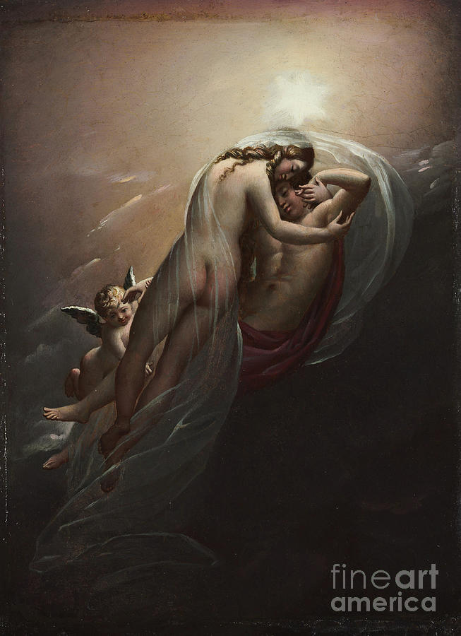 Aurora And Cephalus, C.1810 Painting by Anne Louis Girodet De Roucy-trioson