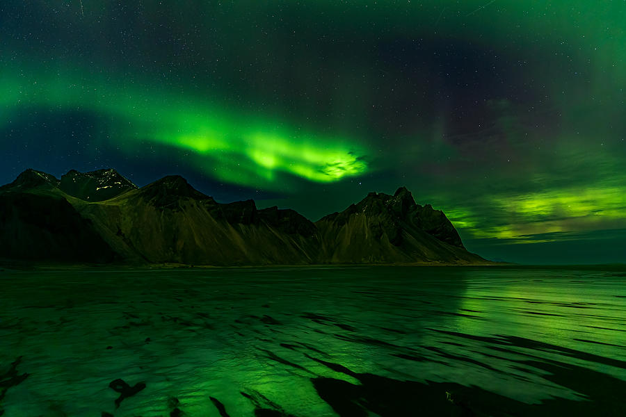 Aurora At Vestrahorn Photograph by Gennaro Di Noto - Fine Art America