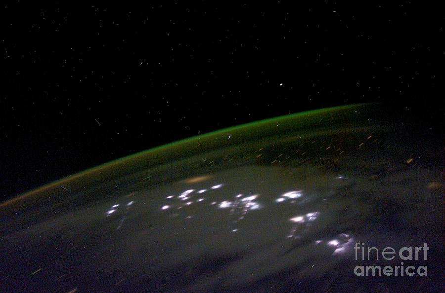 Space Photograph - Aurora Australis From The Iss by Nasa/science Photo Library