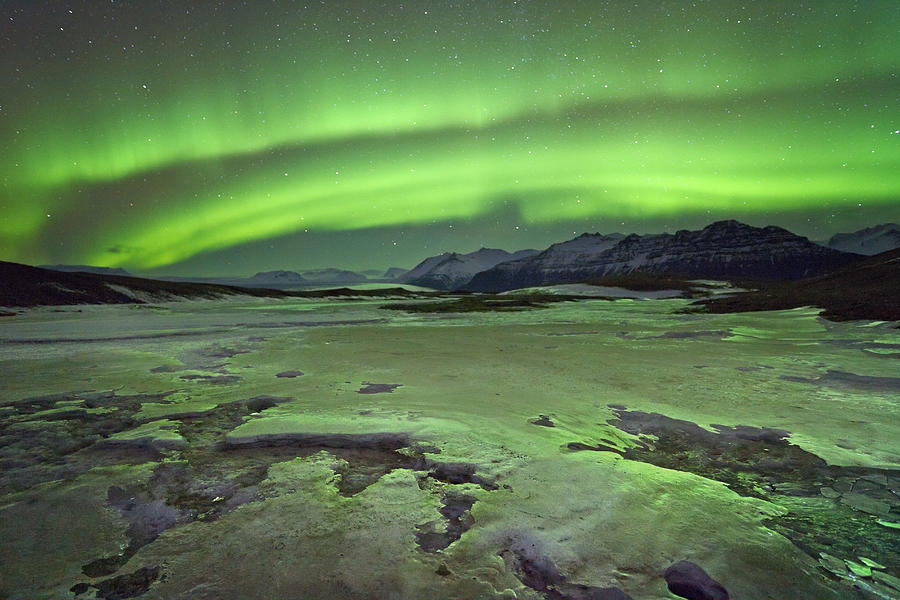 Aurora Borealis, Iceland Digital Art by Fortunato Gatto