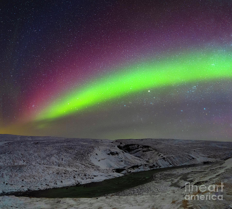 Aurora Borealis Over Iceland Photograph by Miguel Claro/science Photo Library