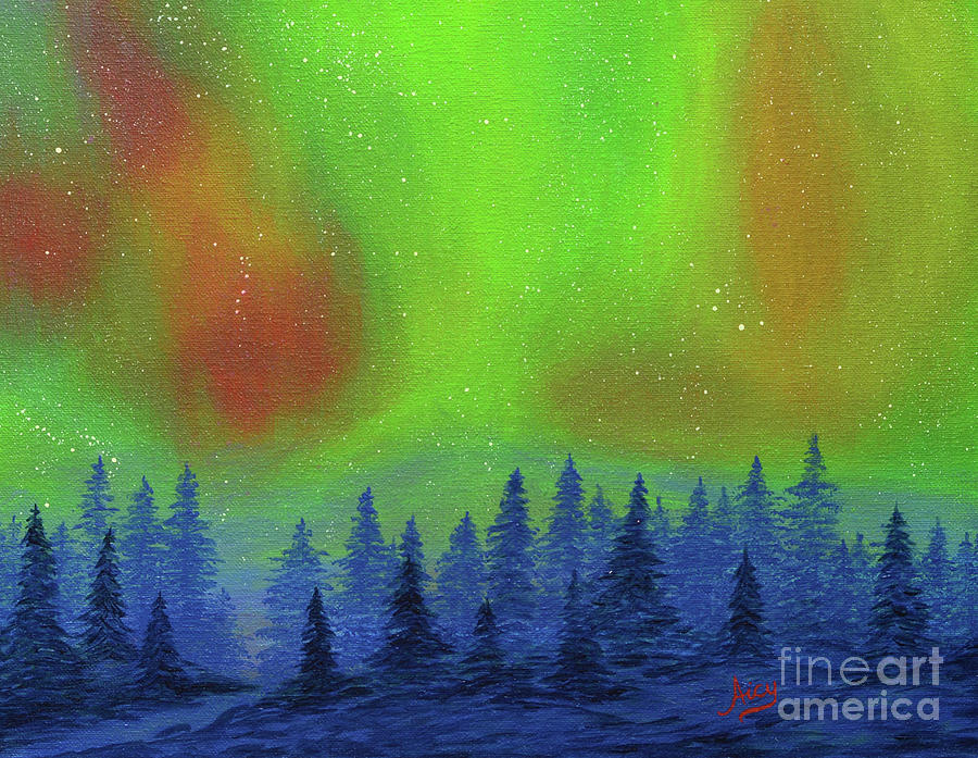 Aurora Sky Painting by Aicy Karbstein