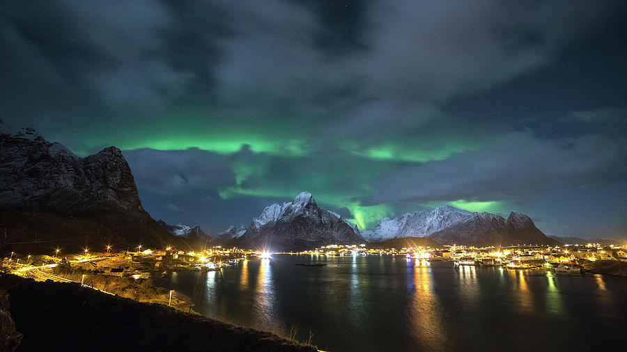 Aurora Timelaps Frame Photograph by Tommy Johansen. Freelance Photographer In Lofoten Norway.