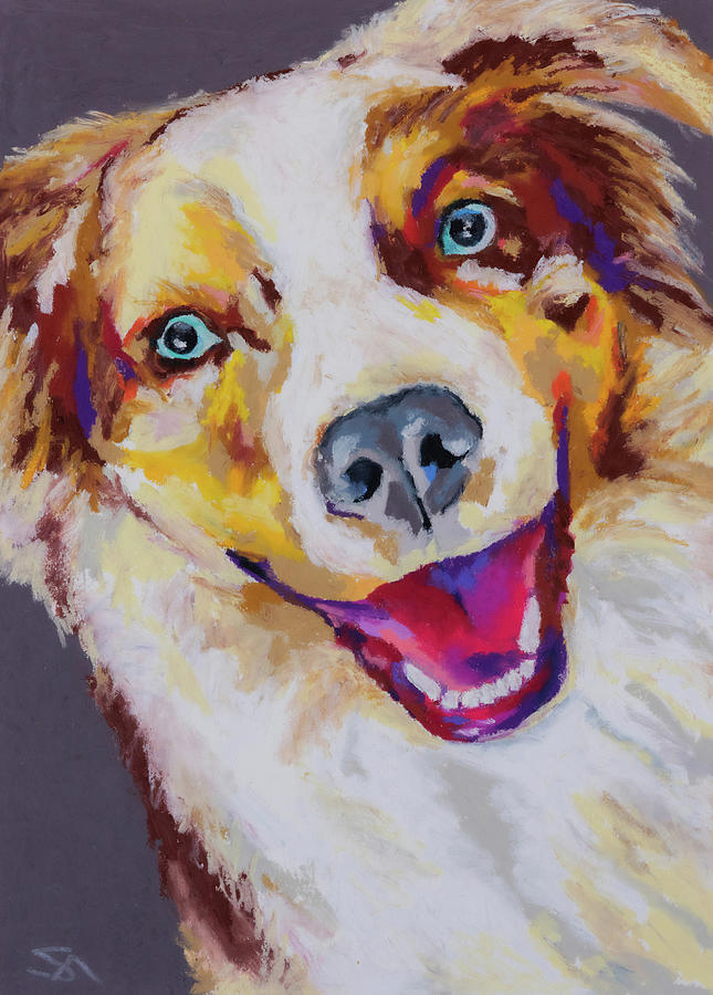 Dog Painting - Aussie by Stephen Anderson
