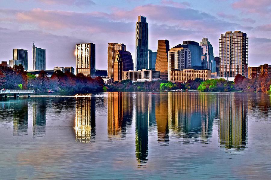 Austin at Dusk in December Photograph by Frozen in Time Fine Art Photography