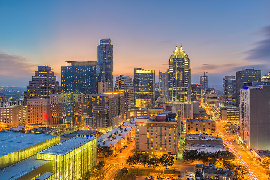 Austin Photograph - Austin, Texas, Usa Downtown Cityscape by Sean Pavone