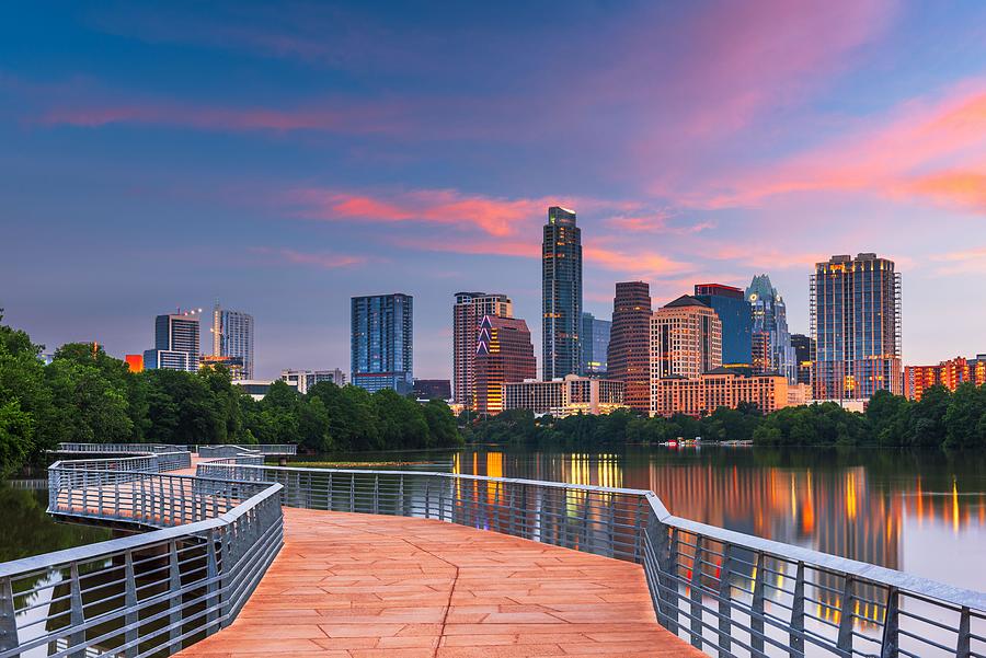 Austin Photograph - Austin, Texas, Usa Downtown Skyline by Sean Pavone
