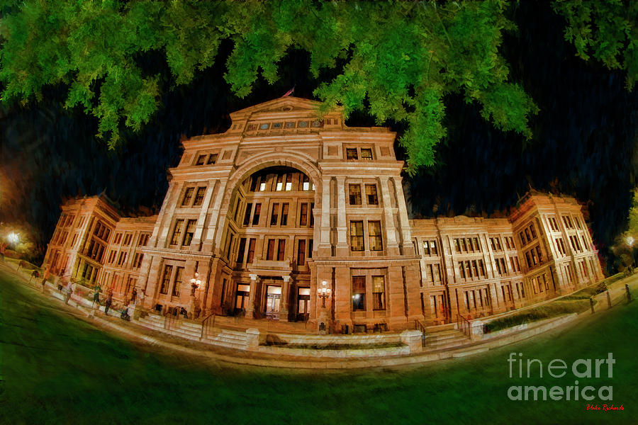 AustinTexas State Capitol A Green Night  Photograph by Blake Richards