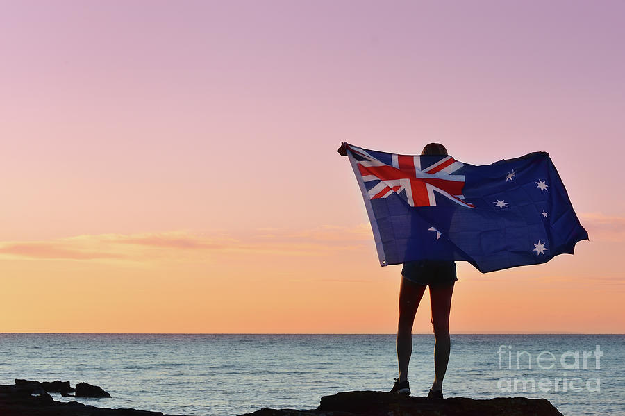 Australia Day Flag Photograph by Vmjones