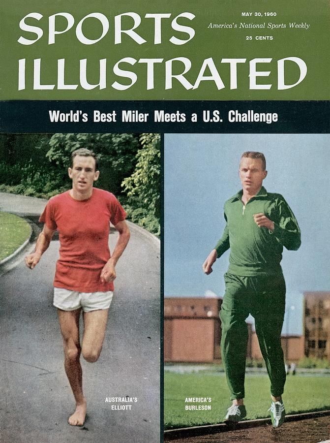 Australia Herb Elliott And Usa Dyrol Burleson, Track & Field Sports Illustrated Cover Photograph by Sports Illustrated