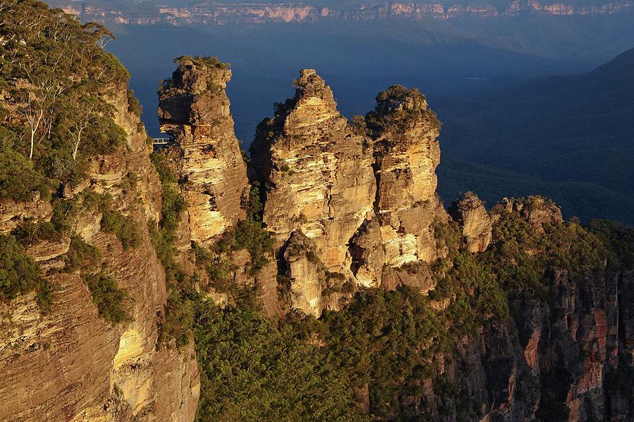 Australia, Nsw, Katoomba, The Three Sisters, Blue Mountains Digital Art ...