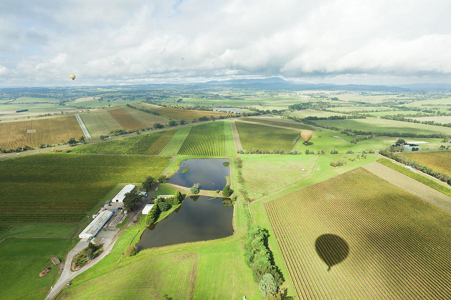 Australian Fields From A Hot Air Balloon Photograph by Tororo