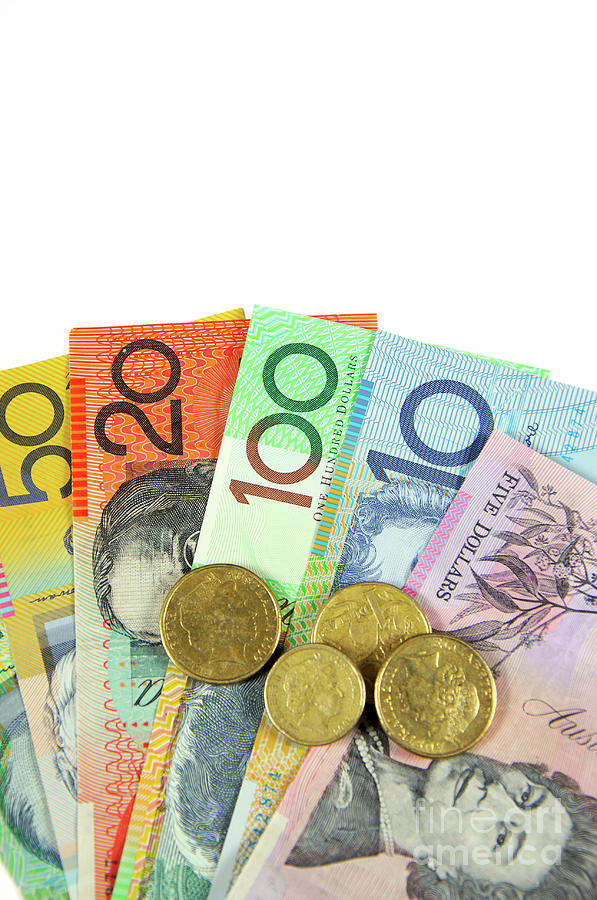 Australian money  and investment Photograph by Milleflore Images