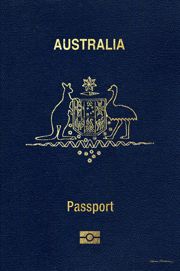 Australian Passport Cover  Digital Art by Serge Averbukh