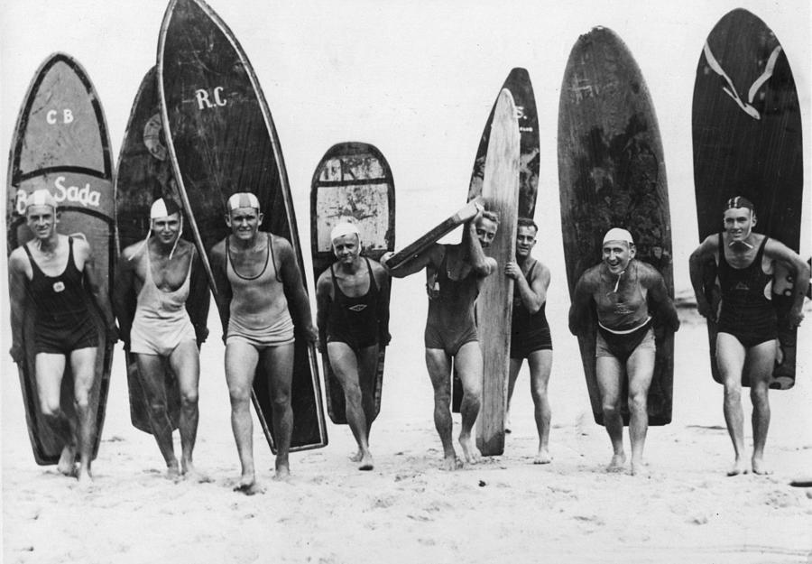 Australian Surfers Photograph by Fox Photos