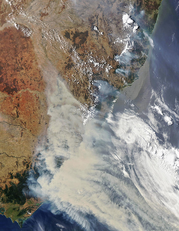 Australias Bushfires, January 1, 2020 Photograph by Science Source ...