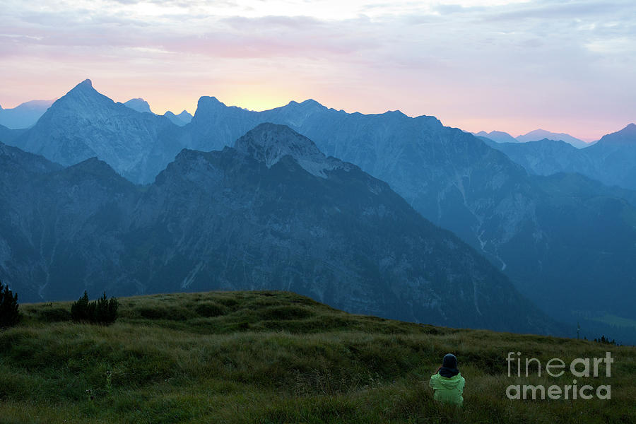 Austria, Tyrol, Hiker Sitting In Alpine Photograph by Westend61