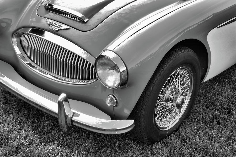 Austun Healey Sprint BW Photograph by DK Digital Austun Healey Sprint BW Photograph by DK Digital