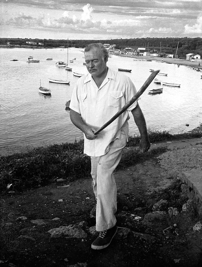 Human Interest Photograph - Author Ernest Hemingway by Alfred Eisenstaedt