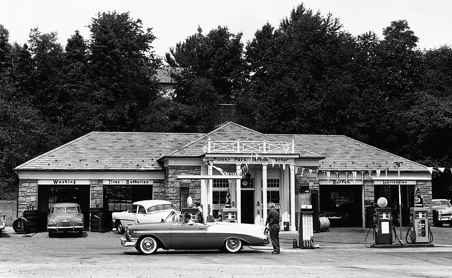 Auto At Gas Station Photograph by George Marks