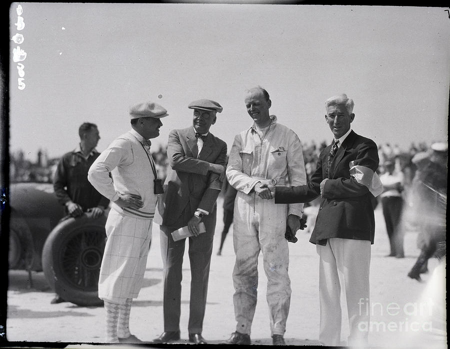 Auto Racer Seagrave Being Congratulated Photograph by Bettmann