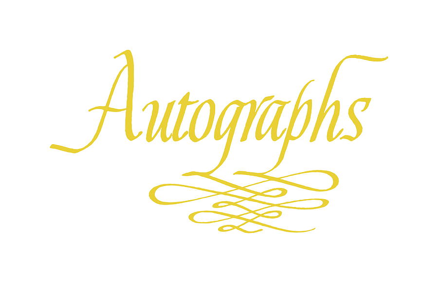 Autographs Drawing by CSA Images Fine Art America