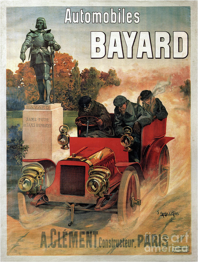 Automobiles Bayard, C. 1903-1906 Drawing by Heritage Images