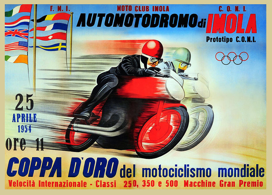 Automotodromo di Imola Painting by Anonymous