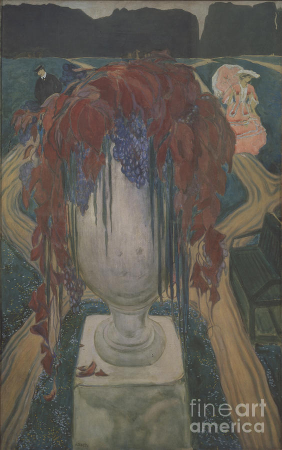 Autumn A Vase, 1906. Found Drawing by Heritage Images