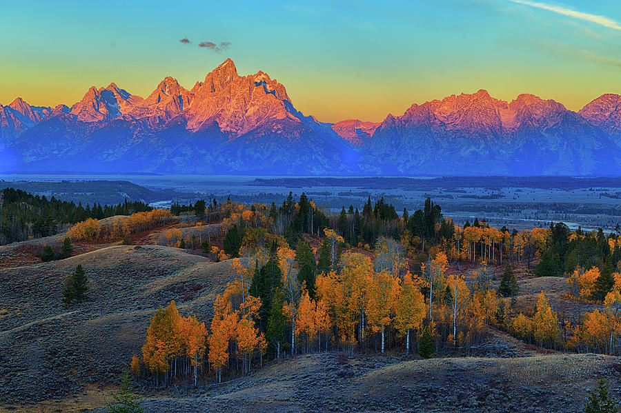 Autumn Alpenglow Photograph by Greg Norrell