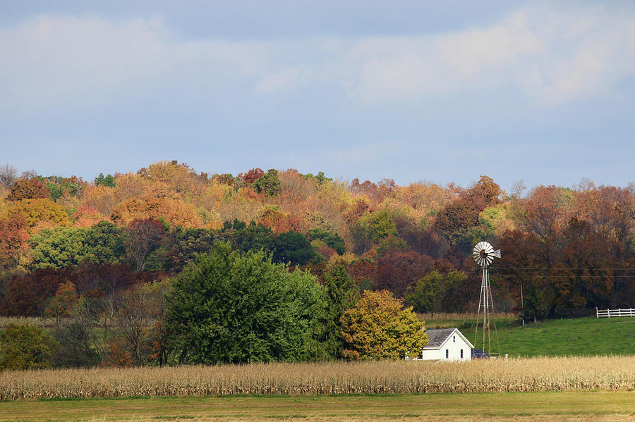 Autumn Amish Farm Photograph by Brook Burling