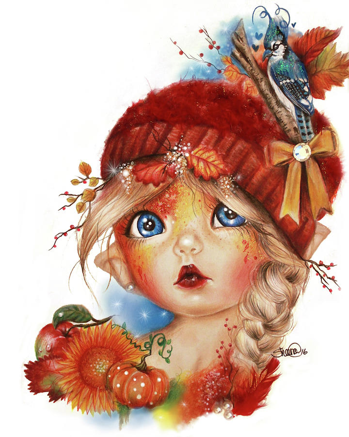 Elf Mixed Media - Autumn Anna - Munchkinz by Sheena Pike Art And Illustration