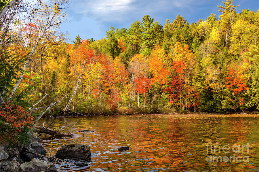 Autumn at Eagle Lake Photograph by Alan Schroeder
