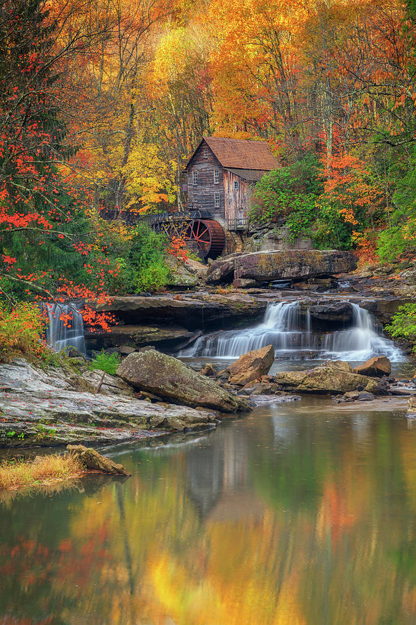 Autumn at Glade Creek Photograph by Kristen Wilkinson