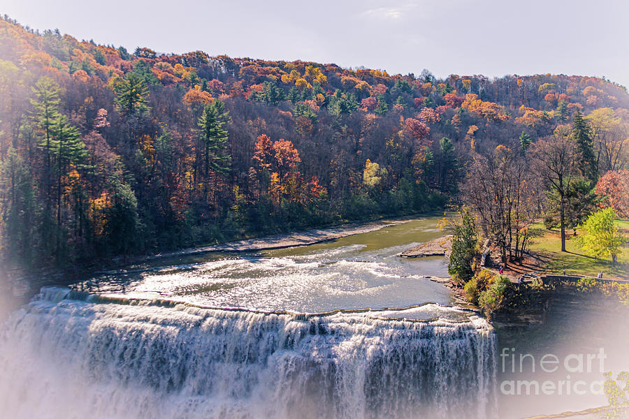 Autumn at High Falls Photograph by William Norton