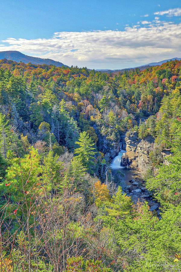 Autumn at Linville Falls Photograph by Nunweiler Photography