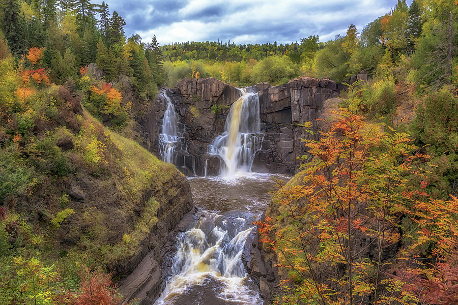 Autumn at Pigeon Falls Photograph by Susan Rissi Tregoning