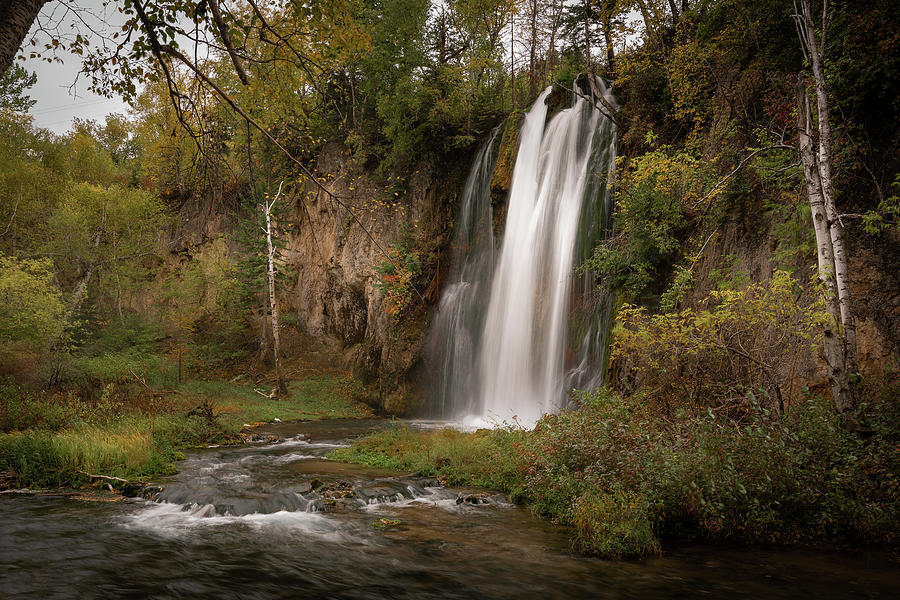Autumn at Spearfish Falls Photograph by Greni Graph