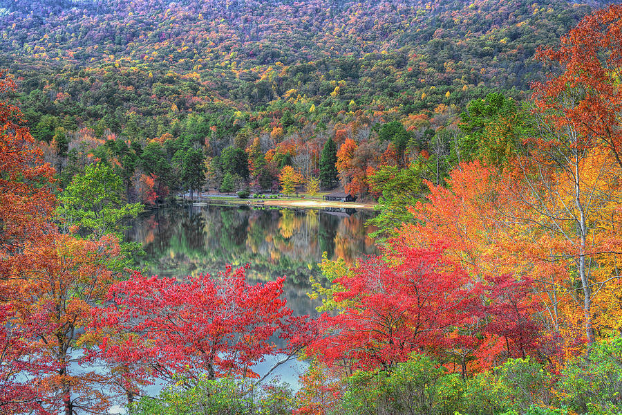 Autumn at the Lake Photograph by Blaine Owens