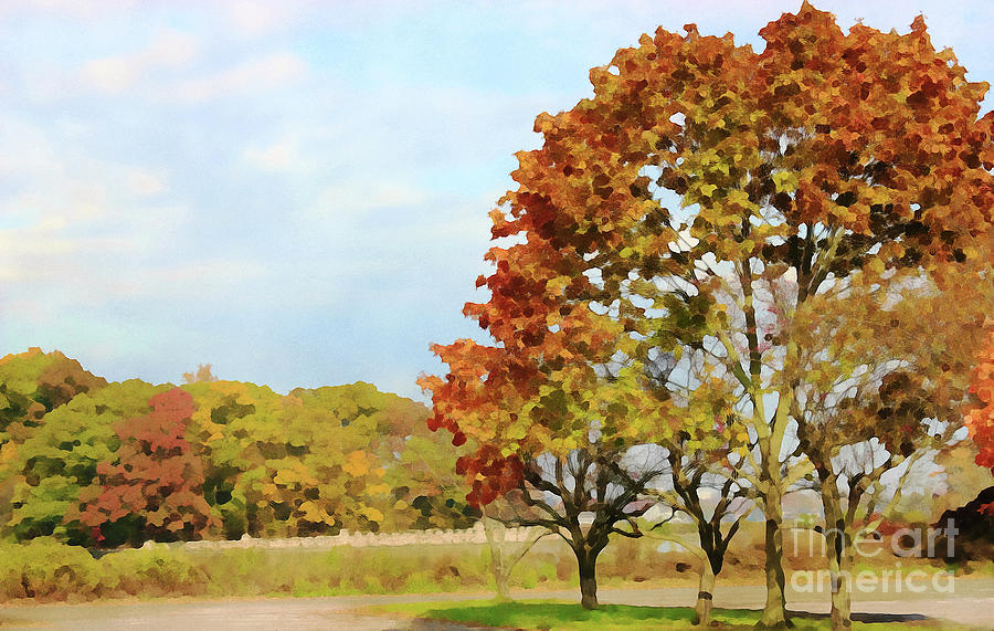 Autumn Beauty Painting by Judy Palkimas